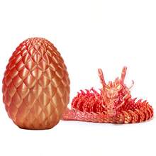 1 st 3D-utskriven östlig drake, rörlig led, stresslindrande leksak, cool ledad kinesisk drakefigur, söt fantasy mytdrake djurmodell, skrivbords-fidgetleksak och heminredning, samlarobjekt 3D-utskriven drakegåva - Multifärgad - Visa 10