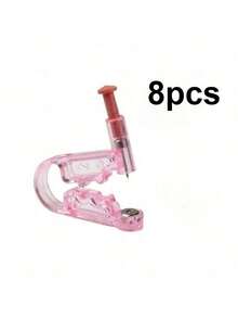 2/15pcs Disposable Ear Piercing Gun Kit - Crystal Earring Piercing Machine With Studs, Nose Lip Body Jewelry Piercing Tool, Disposable Household Ear Piercing Tool Piercing Hole Gun