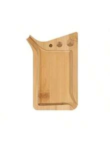 Rullbricka för örttobak i bambu med trattverktyg, koner, mångsidiga röktillbehör