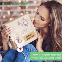 50 Printable Kraft Paper Stickers, Inkjet Printer Compatible, Full-Sheet Self-Adhesive Label, Matte Finish (8.5" X 11") - Coffee - View 5