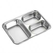 Contemporary Stainless Steel Plates - Reusable Kitchen Dishware, Multi-Purpose Serving Trays,Stainless Steel Plates, Dinner Plates, Kitchen Dining Set, Tableware, Meal Prep Plates, Kitchen Essentials, Dish Set, Serving Plates,Holiday Gift Guide 2025 , Gifts For Dad, Stocking Stuffer, Quiet Calm , Aesthetic , Kitchen Must Haves,Home Cooking , Modern Kitchen, Kitchen Gadgets, Household Essentials, Pantry Upgrade, Everyday Essentials , Practical Kitchen - 銀色 - 查看 12