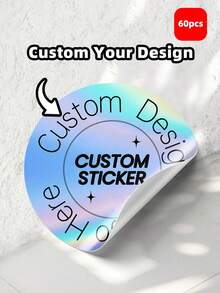 1-120pcs Personalized Labels - Customizable Stickers With Any Design, Logo, Text, Or Image. Commercial Logo Labels, Waterproof Stickers, And Custom Thank-You Labels. Suitable For Schools, Homes, Kitchens, Restaurants, Bathrooms, Living Rooms, Bedrooms, Offices, Tea Rooms, Etc. - White - View 26