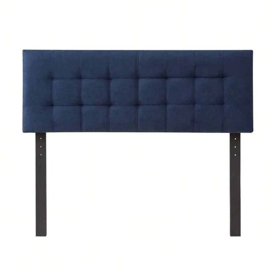 Cabecera de cama doble Rogga Catania - Azul Marino - Ver 1