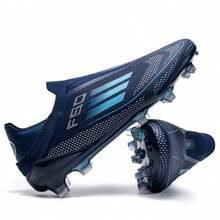 男士足球鞋、女士足球鞋、男女通用款、成人低帮 AG/FG 足球鞋、轻便专业训练草地户外运动鞋（青少年适用） - 寶藍色 - 查看 5