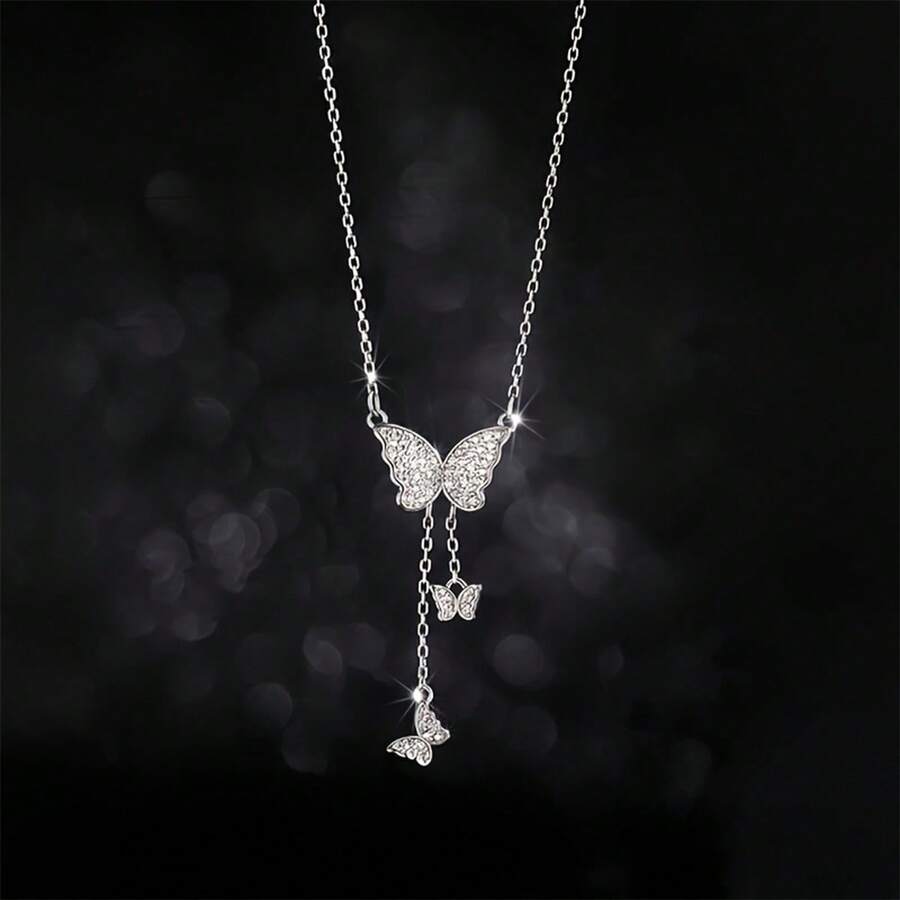 Women Collar & Accessories Set - 銀 - 查看 1