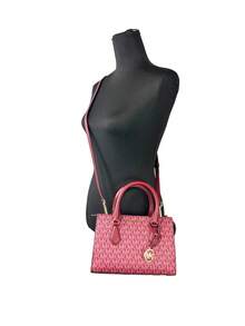 Michael Kors Sheila Small Satchel Purse Bag - Màu đỏ anh đào - Xem 2