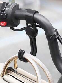 1个旋转式电动自行车挂钩，多功能双钩储物挂钩 - 黑色 - 查看 4