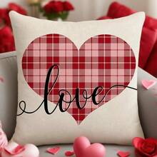 Fundas de almohada para San Valentín, con letras de camión y corazón, para sofá, cama - Blanco - Ver 5