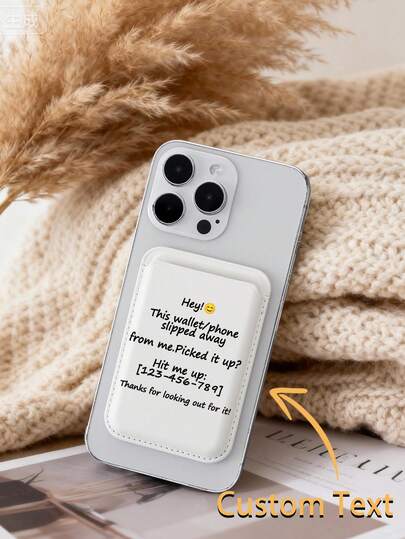 Custom Magnetic Wallet Card Holder,Customized Text Anti-Lost Phone Wallet Compatible With Iphone 14 Pro Max 13 12 11 Card Clip Phone Case,Credit Card Holder For Phone Case,Credit Cards, Transit Cards, State ID Cards, Season Picks,Cell Phones & Accessories,Father's Day Gift, Gift For Mom/Dad, Gift For Him/Boyfriend/Husband, Gift For Her/Girlfriend/Wife Birthday Graduation,Xmas Decoration