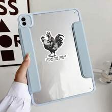 Living The Dream, One Bad Decision At A Time (Funny Raccoon Rooster Edition) Sticker For Laptops, Water Bottles, Notebooks, Compatible With IPads, And Cups, For Students, Teachers, And Chaotic Humans Who Treat Life Like A Barnyard Sitcom, Perfect Gift For Anyone Who Laughs At Their Own Disaster Management Skills