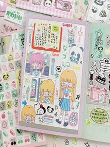 Cute Bears Dessert Food 3D Puffy Stickers Adhesive Sticker DIY Diary Stationery Sticker Gift School Office Supplies,Decorations - Gifts. Choices For Home Room Decoration, Party Decoration, Birthday Gifts, And Various Festival Gifts, Fashionable. Fashion Items. - Multicolor - View 1