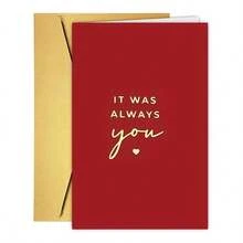 1pc Elegant Red Greeting Card With "Always You" Golden Lettering - Perfect For Valentine's Day, Birthdays, Anniversaries, Weddings, And More - Ideal Gift For Wives, Husbands, Girlfriends, Boyfriends, Wedding Card | Elegant Card Design - Multicolor - View 11