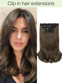 14 Zoll 4 Stücke Clip-In Haarverlängerungen aus synthetischen Fasern, weich und natürlich für den täglichen Gebrauch von Frauen