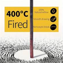 Marie's 15pcs Black Willow Charcoal Sticks, Professional Sketching & Drawing Charcoal, Soft For Portrait Sketching, Shading, Blending, Art Supplies For Artists, Painter, Adults & Hobbyist (5-7mm/7-9mm) - Black - View 6