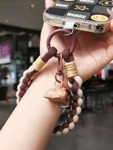 Năm mới 2026, Mùa lễ hội âm nhạc/Mùa cưới, Dây đeo điện thoại ngắn, Móc khóa dây cotton dệt, Mặt dây chuyền hoạt hình, Phụ kiện dây đeo điện thoại ngắn, Quà tặng sinh nhật, quà tặng ngày lễ cho mẹ, gia đình, bạn bè, Móc trang trí điện thoại, Móc khóa, Móc trang trí túi xách, Móc khóa dệt in hình, Phụ kiện móc khóa, Móc khóa đeo cổ tay (Có thể có sự khác biệt nhỏ về màu sắc do ánh sáng và góc chụp, sản phẩm thực tế sẽ được ưu tiên.) - Nhiều màu - Xem 4