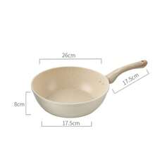 1pc Aluminum Non-Stick Frying Pan, Small Skillet, Flat Bottom Non-Stick Pan, Multi-Purpose Cooking Pan, Suitable For Home Use And Induction Cooktop - Multicolor - View 16