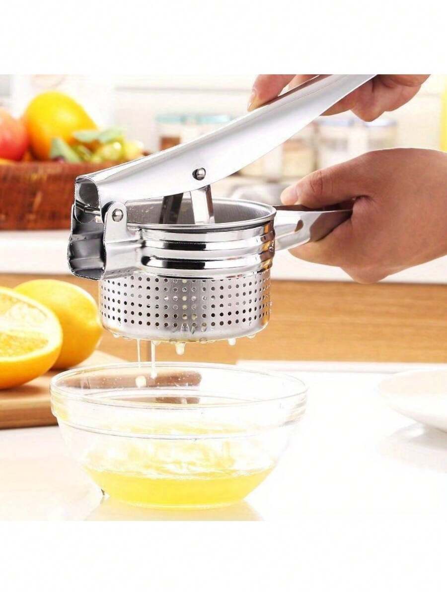 Stainless Steel Potato Machine For Potato Fruit Vegetable Juicer Presser Potato Mashers Ricers Kitchen Cooking Tools - Silver - View 1