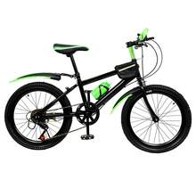 Children Mountain Bike, 20-Inch Adjustable Bike, Fitness Sports Bike, Suitable For Youth 1.3m To 1.5m Tall, Red/Green Mountain Bike. Designed For Rugged Terrain, Muddy Trails, Grassy Fields, Mountain Paths, Sandy Surfaces, And Wet Conditions. - 綠色 - 查看 9