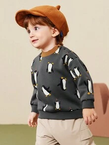 mini bala Kids Baby Fleece Sweatshirt Soft Skin-Friendly Warm Pullover Winter 2025