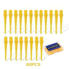 60支专业电子软式飞镖，ABS材质，多种颜色可选，高品质软式飞镖镖尖，飞镖配件，圣诞节礼物，复活节礼物，父亲节礼物（送给爸爸）