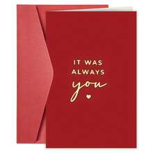 1pc Elegant Red Greeting Card With "Always You" Golden Lettering - Perfect For Valentine's Day, Birthdays, Anniversaries, Weddings, And More - Ideal Gift For Wives, Husbands, Girlfriends, Boyfriends, Wedding Card | Elegant Card Design - Multicolor - View 10
