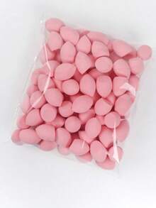 10/20/30/50/100 piezas Esponjas de maquillaje mini, herramientas de maquillaje reutilizables y multifuncionales adecuadas para base de maquillaje, corrector, BB cream, protector solar, cojín, rubor, etc. Reemplazo perfecto para brochas, esencial para viajes y el hogar sin manos, esponjas de belleza para mezclar sin problemas líquidos, cremas y polvos, esponjas de maquillaje de base libres de látex para usar húmedas y secas, adecuadas para todo tipo de piel - Rosado Sandía - Ver 1