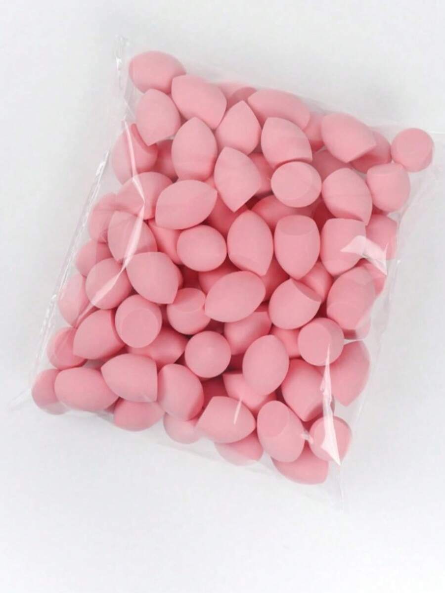 10/20/30/50/100 piezas Esponjas de maquillaje mini, herramientas de maquillaje reutilizables y multifuncionales adecuadas para base de maquillaje, corrector, BB cream, protector solar, cojín, rubor, etc. Reemplazo perfecto para brochas, esencial para viajes y el hogar sin manos, esponjas de belleza para mezclar sin problemas líquidos, cremas y polvos, esponjas de maquillaje de base libres de látex para usar húmedas y secas, adecuadas para todo tipo de piel - Rosado Sandía - Ver 1