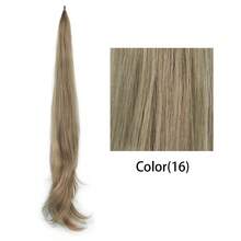 Soowee, cola de caballo de capas largas, extensión de cabello sintético, cola de caballo rubia, coletas de pelo flexibles, postizos HHJE - 16 - Ver 13