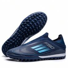 Men's Football Shoes Professional Sports Football Boots Suitable For Outdoor And Indoor Wear - Royal Blue - View 7