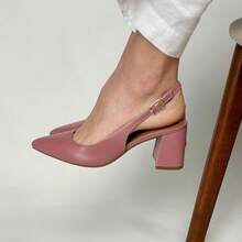 GIO GENUINE LEATHER PUMPS FOR WOMEN'S FASHION COMFORT - BLUSH - View 2