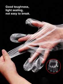 600pcs Disposable Transparent Plastic Hand Mask Gloves, Foot Soak Gloves, Remove Dead Skin, One-Time Transparent Plastic Hand/Foot Covers, Transparent Disposable Foot Socks, Hand/Foot Care Tools, Moisturizing Hand Mask, Fragrance-Free, Suitable For Beauty And Personal Care, Hand And Nail Care, Hand/Foot Care, Moisturizing Foot/Hand Gloves - Multicolor - View 3