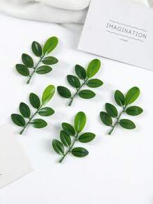 20 chiếc lá giả mini bằng lụa, bình trang trí mùa thu, trang trí nhà cửa đón năm mới, bó hoa cưới ngoài trời, vòng hoa hộp kẹo tự làm cho phòng khách, hoa giả. - màu xanh lá - Xem 5