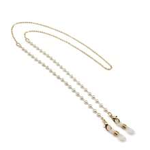 New European And American Style Glasses Chain Pearl Glasses Chain Anti-Lost Mask Chain Glasses Strap Glasses Rope - 白珍珠 金色 - 查看 6