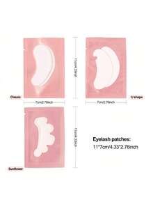 50-200 pares de injerto de parche de extensión de pestañas, 50 pares de injerto de parche de gel de almohadilla de pestañas, almohadillas de extensión de pestañas, extensiones de pestañas debajo de pegatinas oculares, almohadillas oculares sin pelusa, herramientas de extensión de pestañas, para extensiones de pestañas, aislamiento de protección de extensión de pestañas - Rosa - Ver 12