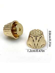 12mm DIY扣铆钉螺丝桶形圆顶螺栓平头螺丝，桶钉圆弧螺丝装饰包包五金手提包底部钉行李箱配件，橙色皮革防磨损钉扣，朋克金属钉布扣，行李箱、手工艺品、服装、包包、鞋子，手工艺爱好者必备 - 彩色 - 查看 8