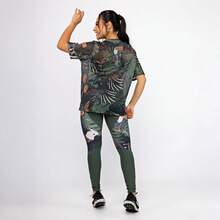 Women's Printed Tulle Blouse/Shirt, Lightweight And Stylish, Perfect For Layering, Fitness, And Modern Casual Looks. Oversized Shirt. - 冬日花園 - 查看 7