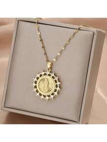 1pc Gold-Colored Stainless Steel Chain Coated With 18k Gold, Versatile Black-Colored Butterfly With Rhinestone Inlay Design. Retro And Cute Pendant With Fashionable And Minimalist Style. Suitable For Both Men And Women, Couples, Street Style, Party, Everyday Casual Wear Necklace.