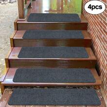 4/8/15pcs Non-Slip Stair Carpet, 22*70cm Indoor Anti-Slip Stair Carpet, Anti-Slip Pet-Friendly Mat, TPR Self-Adhesive Stair Treads, Anti-Slip Stair Step Carpet, Decorative Stair Mat, Wooden Staircase Step Carpet, Indoor Stair Tread Carpet, Anti-Slip Stair Carpet, Anti-Slip Carpet Mat, Spiral Staircase Step Anti-Slip Indoor - Multicolor - View 24