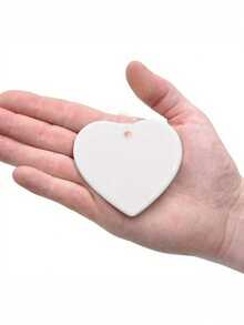 1pc 2D Flat, Sister Decor - Heart "I Love You" Sister Memorial Pendant With Ring - Elegant White Acrylic Sister Christmas Gift - Birthday, Wedding, Valentine's Day And Christmas - Multicolor - View 4