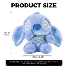 Miniso 1个史迪奇系列新款中国风梦幻坐姿史迪奇毛绒玩偶（甜香） - 巧妙融入中国新元素，散发甜香，在客厅展现独特风格 - 藍色 - 查看 10