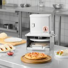 Electric Pizza Dough Press Machine, 6 Inch Pizza Pastry Press Plate, Stainless Steel Bread Presser, Adjustable Thickness Commercial Forming Machine, With 100 Pcs Parchment Paper - 查看 9