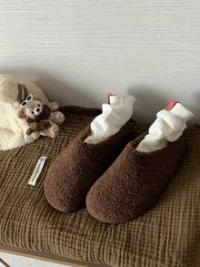 Women Home Slippers - Brown - View 1