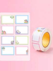 1pc Cartoon Pattern Label Stickers, Office Supplies Home Labels, Holiday & Birthday Gift Decorative Stickers - Multicolor - View 10
