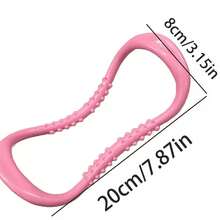 1pc Pink Multi-Functional Yoga Stretching Ring - Heavy-Duty Durable Design, Anti-Slip Texture And Heart-Shaped End Cap, Suitable For Chest Exercises, Pilates, Core Strength Training, Body Shaping And Massage - Multi-Functional Fitness Equipment, Suitable For Home Gyms, Women And Men - Suitable For Chest Pressing, Back Stretching, Leg Lifting - Compatible With Yoga, Pilates, Strength Training Routine, Sports Equipment Yoga Ring - Pink - View 2