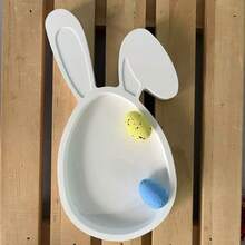 DIY Resin Mold Easter Decoration Silicone Mold Rabbit Head Shaped Tray Plate Gypsum Resin Mold Holiday Decoration Silicone Mold - White - View 3