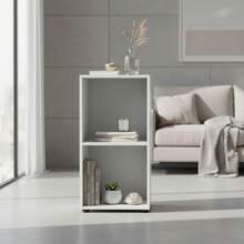KIWI Modular Wooden Cube Shelving Unit In Various Sizes And Configurations (2 To 9 Compartments), Versatile Bookshelf For Books, Storage And Decoration, Various Colors Available - BLANCO - 2 Comp | 31*29.7*61.2cm - View 5