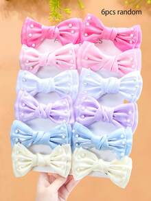 Set de 1/6/12 piezas de pasadores de pelo con mariposa de perla, accesorios de pelo lindos de colores pastel - Adecuado para niñas y mujeres, ideal para salidas diarias, reuniones con amigos, vida universitaria y crear un aspecto juvenil - Multicolor - Ver 11