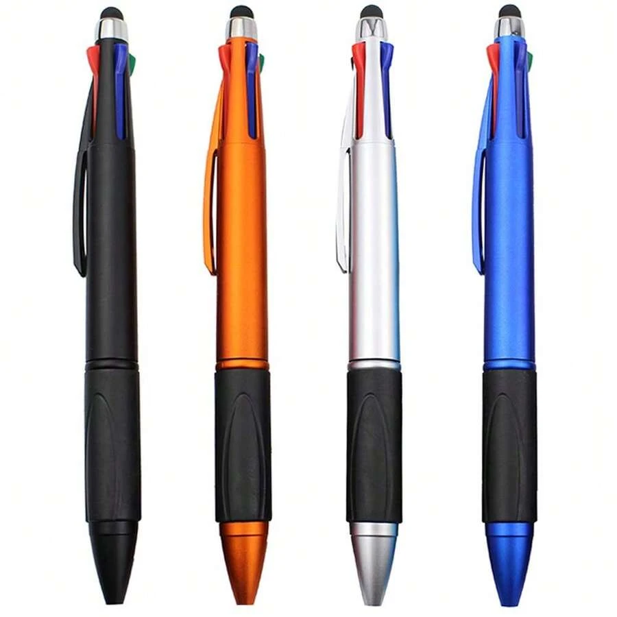 MiSiBao Stylus Pen For Touch Screen 4 Color In One Multi-Colored Ballpoint Pens Medium Point (1.0mm) For IPad, 4-Pack,Four-ColorStylus - 四色觸控筆 - 查看 1