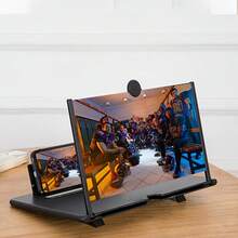 Soporte de aumento de pantalla de alta definición - Soporte para teléfono, transforma fácilmente el teléfono en una tableta, manos libres, diseño de cuidado de los ojos, plegable y portátil, adecuado para usuarios de teléfonos inteligentes y espectadores de video - Multicolor - Ver 2