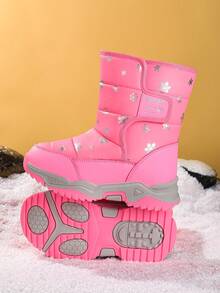 Botas de invierno para niños con forro térmico cálido y cómodo - Rosa - Ver 3